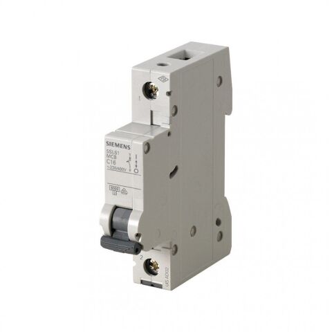 SIEMENS 5SL6116-7YA 16A 1 FAZLI 5SL CLASSİC ANAHTARLI OTOMATİK SİGORTA 6KA C TİPİ YAVAŞ KARAKTERLİ