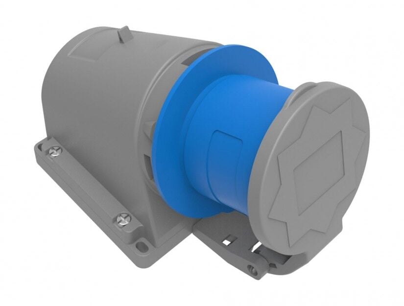 BEMİS 3-32A.220V.90° EĞİK DUVAR FİŞKAPAKLI-BEMİS