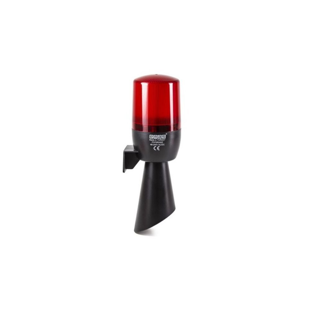 EMAS IT070R240Z 48-240V AC/DC KIRMIZI BUZZERLI LED TEPE LAMBASI