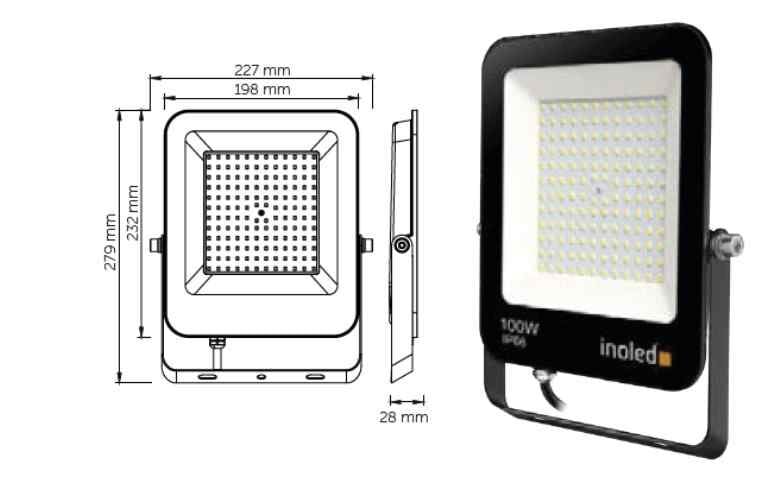 İNOLED 100W EGRA LED PROJEKTÖR(B-6500K)