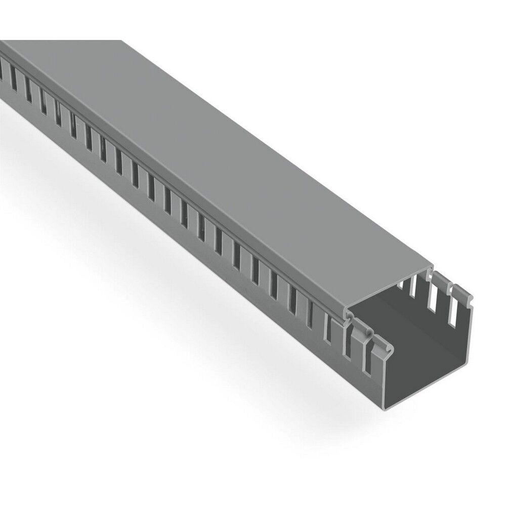 MUTLUSAN 25X25 KABLO KANALI (DELİKLİ)(GRİ)(120 METRE)