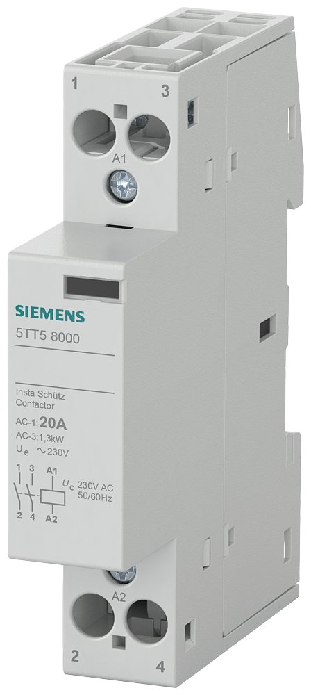 SIEMENS INSTA KONTAKTÖR, KUM.GER.230V, 20A, İŞ.GER.2-SIEME