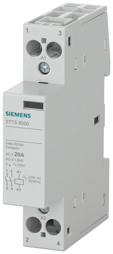SIEMENS INSTA KONTAKTÖR, KUM.GER.230V, 20A, İŞ.GER.2-SIEME