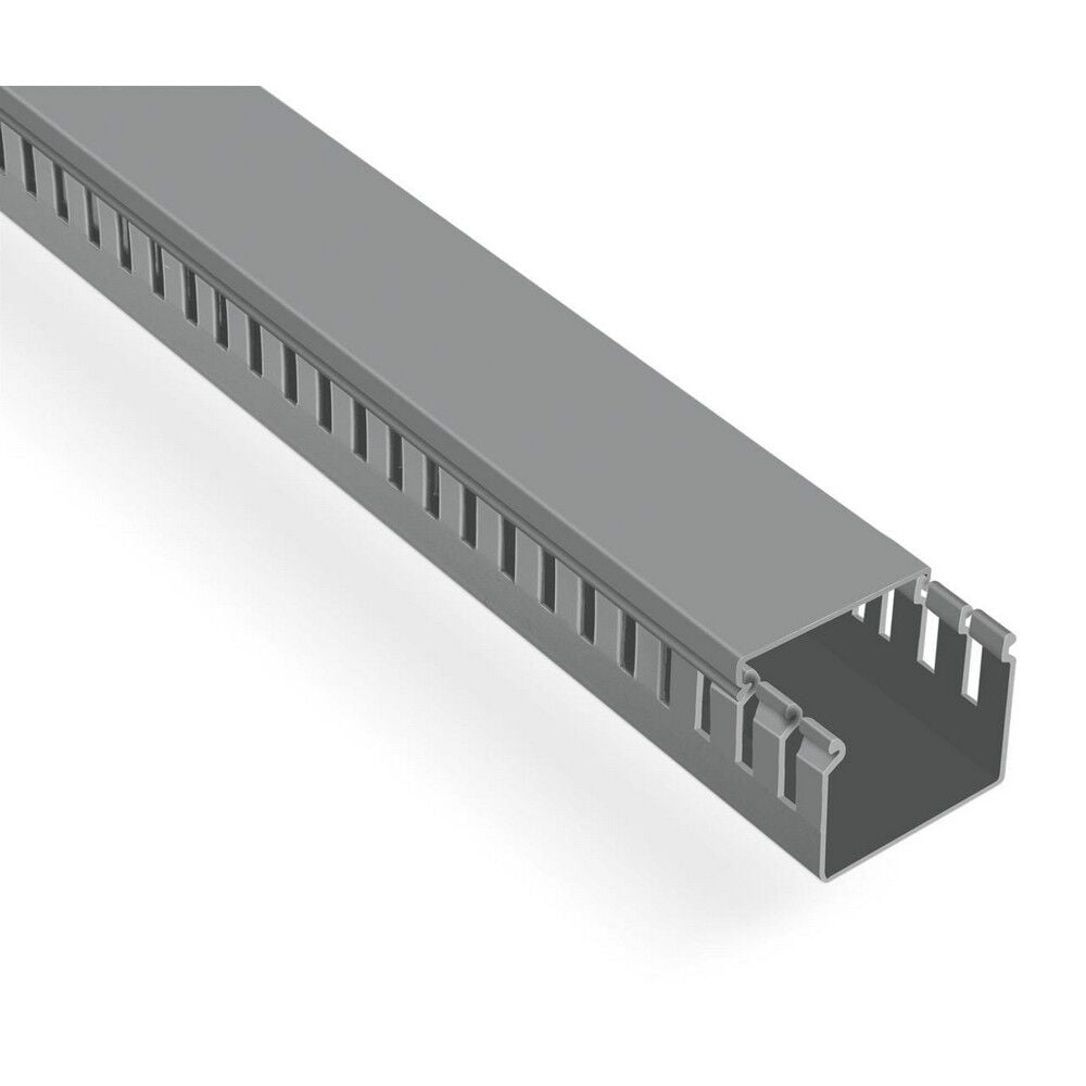 MUTLUSAN 60X40 KABLO KANALI (DELİKLİ) (GRİ) (48 METRE)
