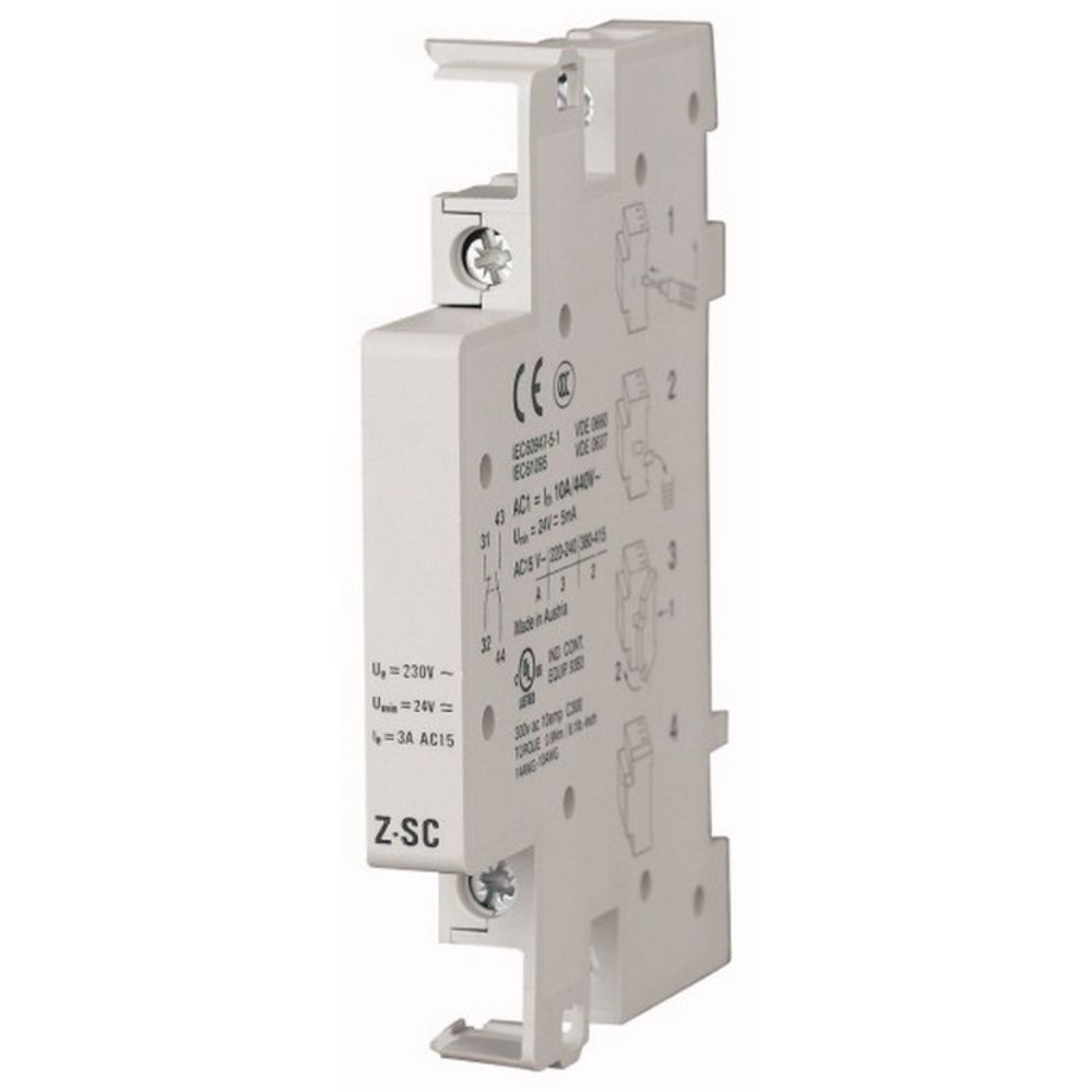 EATON Z-SC RAY TİPİ KONTAKTÖR AKSESUARI: YARDIMCI KONTAK 1NA+1NK (Z-SCH İÇİN)