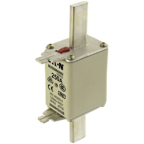 EATON 250NHG02B 250NHG02B NH SİGORTA 202-BOY, GG-GL, 500V,- BIÇAKLI SİGORTA SERAMİK