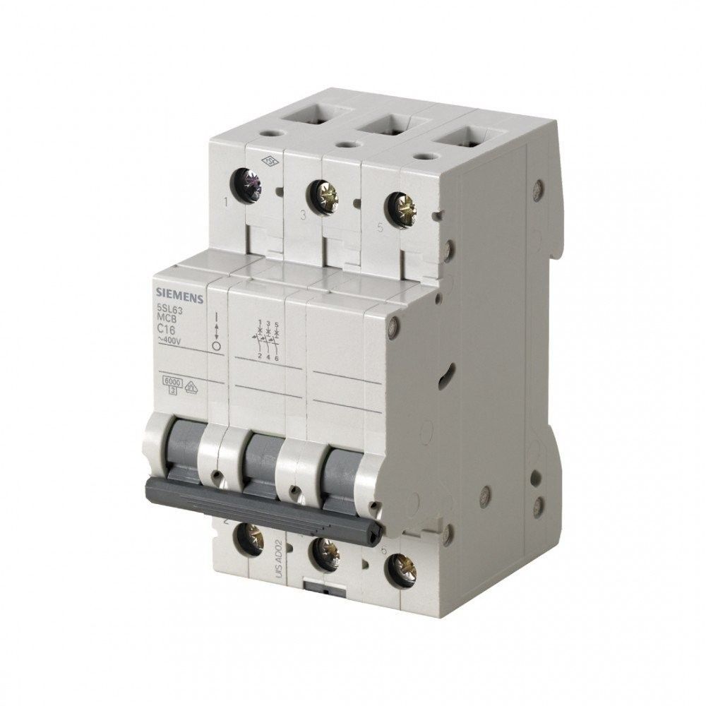 SIEMENS 5SL6320-7YA 20A 3 FAZLI 5SL CLASSİC ANAHTARLI OTOMATİK SİGORTA 6KA C TİPİ YAVAŞ KARAKTERLİ