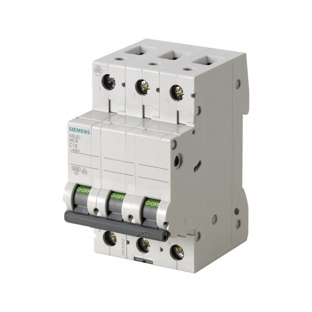 SIEMENS 5SL6325-7 25A 3 FAZLI 70 MM ANAHTARLI OTOMATİK SİGORTA 6KA C TİPİ YAVAŞ KARAKTERLİ