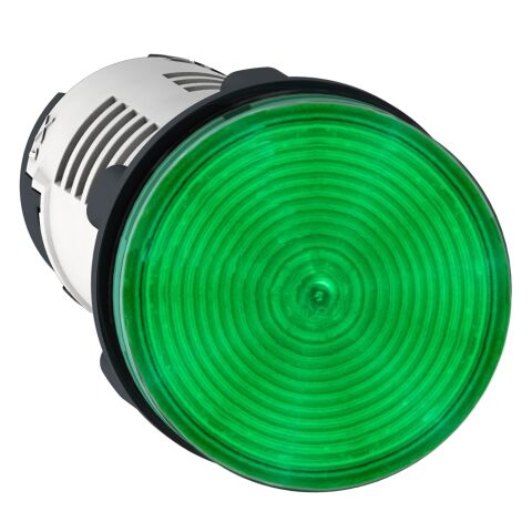 SCHNEIDER YUVARLAK PİLOT IŞIĞI ÇAP 22 YEŞİL ENTEGRE LED 24 V VİDA KELEPÇ TERMİNALİ 3389110839722