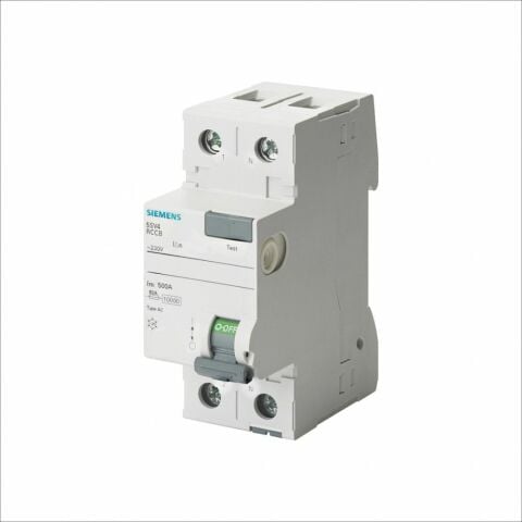 SIEMENS 5SV4616-0 KAÇAK AKIM KORUMA RÖLESİ 63A 230V 300MA MONOFAZE FAZ+NÖTR 70MM