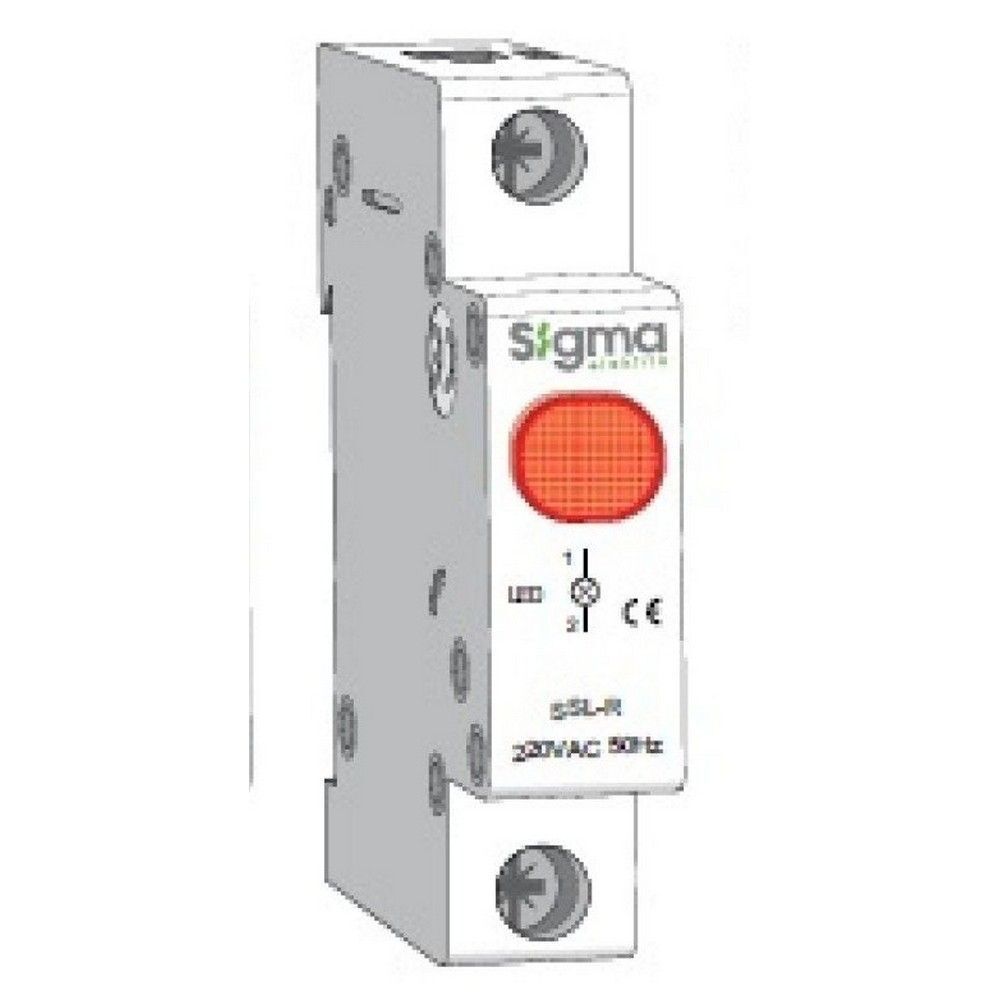 SİGMA SSL-R220A KIRMIZI LEDLİ SİNYAL LAMBASI 220V AC