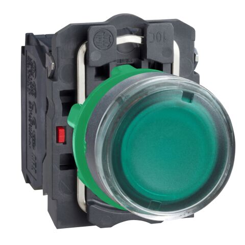 SCHNEIDER 22 MM IŞIKLI YAYLI BUTON YEŞİL 250V BESLEMELİ 3389110904116