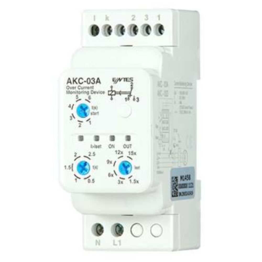 ENTES AKC-03A PK28 220VAC T-İ AKIM KORUMA ROLESİ-ENTES M1458