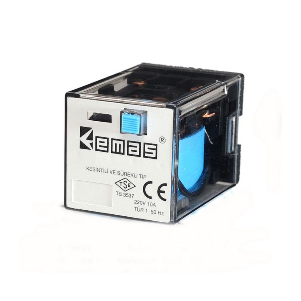 EMAS RE1P08DC012 RÖLE 2 KONTAK 8 PİN 12 V DC
