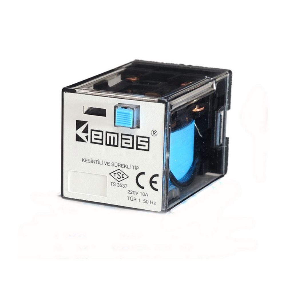 EMAS RE1P08DC012 RÖLE 2 KONTAK 8 PİN 12 V DC