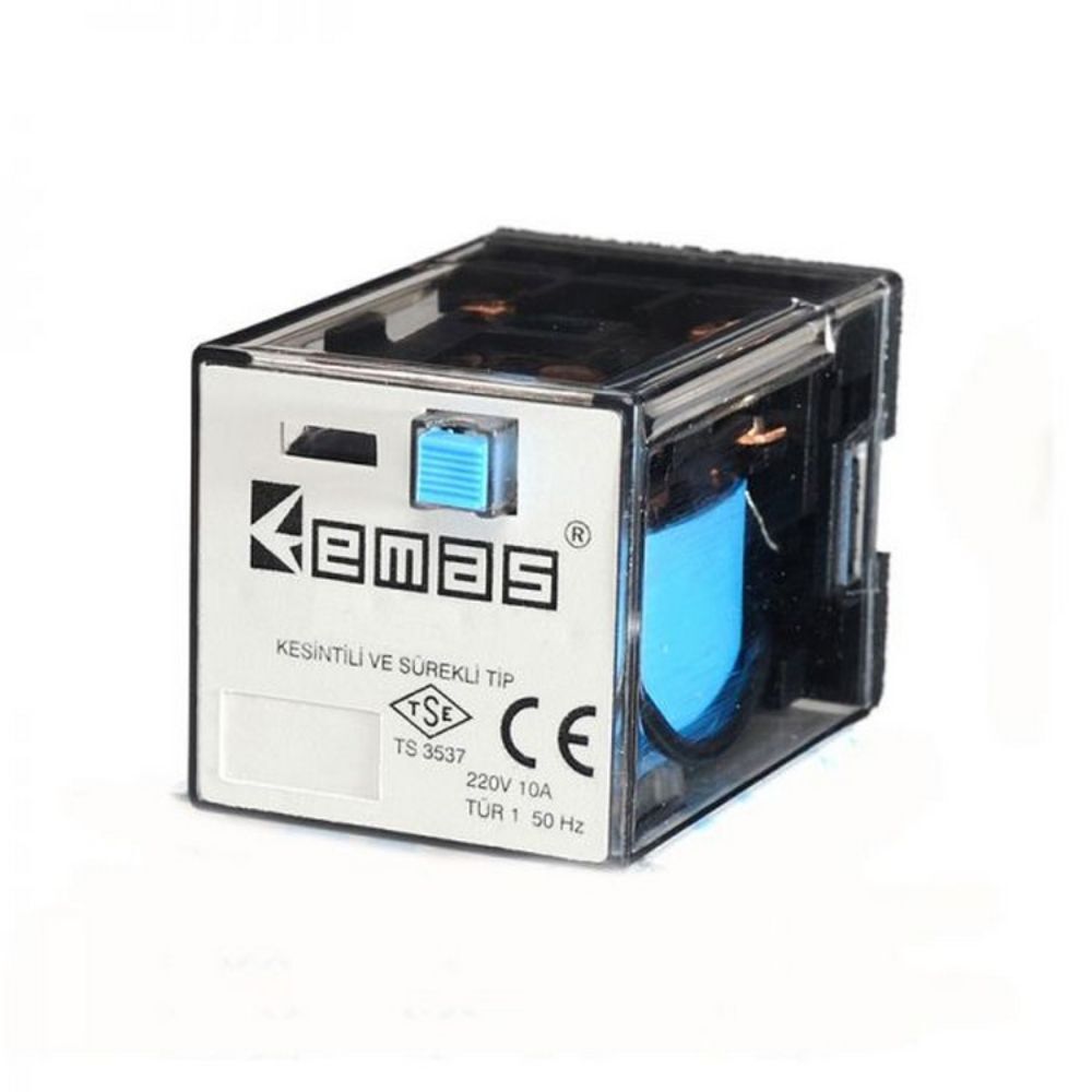 EMAS RE1P11AC012 RÖLE 3 KONTAK 11 PİN 12 V AC
