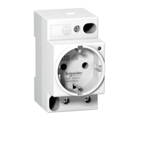 SCHNEIDER A9A15035 DIN RAY TİPİ MODÜLER IŞIKLI PRİZ 3606480097799