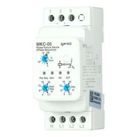ENTES MKC-05 PK28 220V T-İ 3 CAP. (NOTR HATALI) MOTOR FAZ KORUMA RÖLESİ