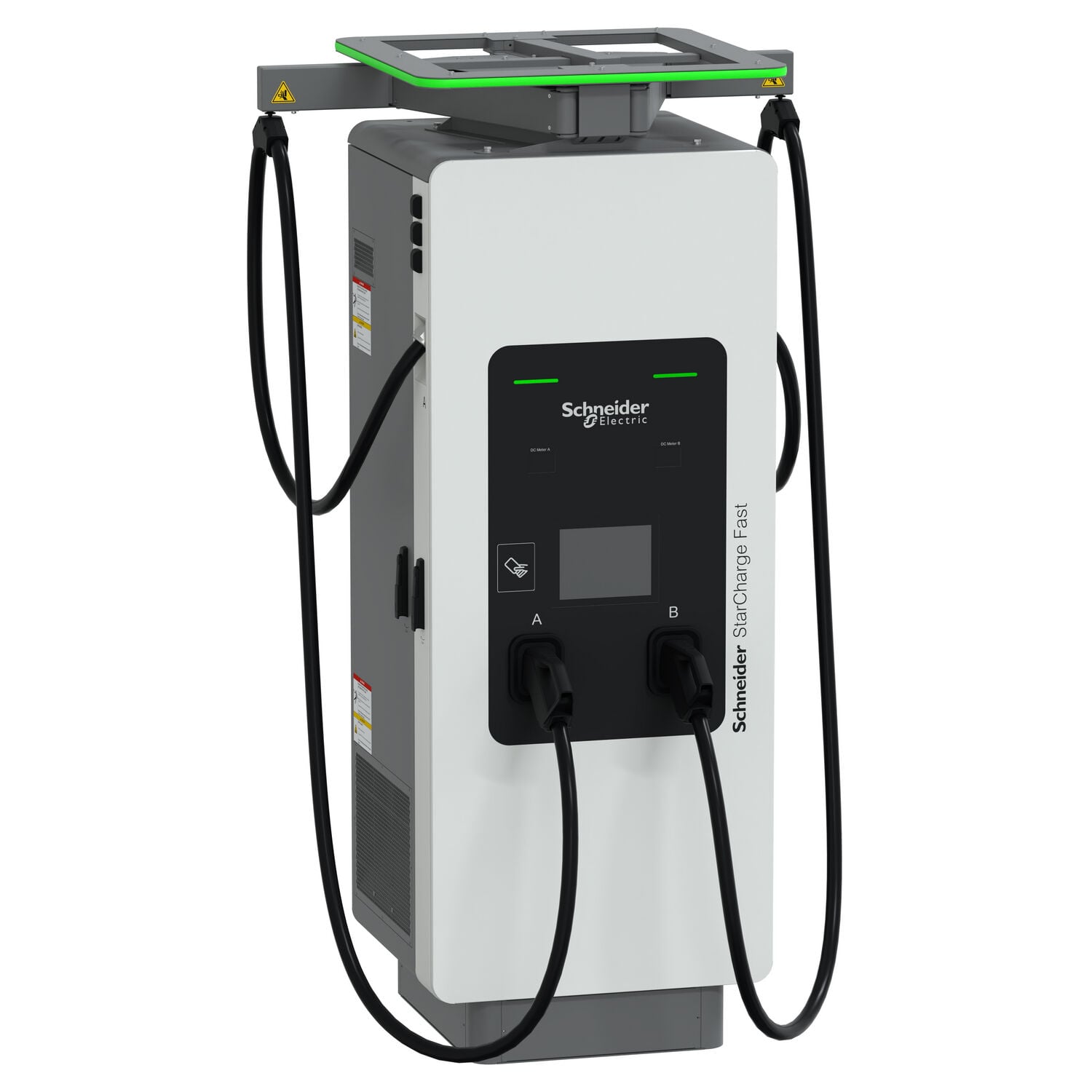 SCHNEIDER StarCharge 120kW Hızlı Şarj Ünitesi - Çift Çıkış CCS2 ve Kablo Yönetim Sistemli