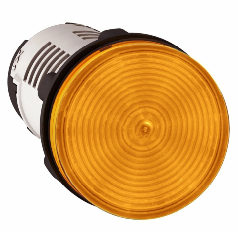 SCHNEIDER YUVARLAK PİLOT IŞIĞI Ø 22 - TURUNCU - ENTEGRE LED - 24 V - VİDA KELEPÇ TERMİNALİ XB7EV08BP