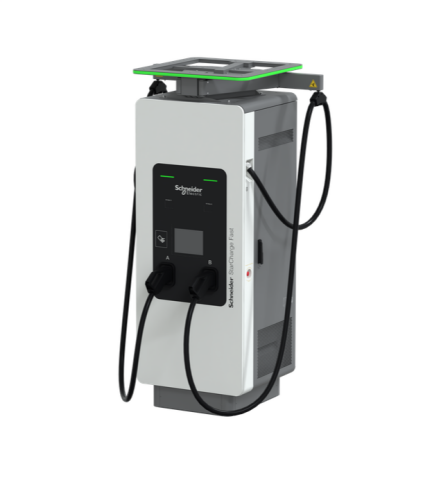 SCHNEIDER StarCharge 180kW DC Şarj Ünitesi | Çift CCS2 Çıkış | 3.8m Kablo Yönetim Sistemli