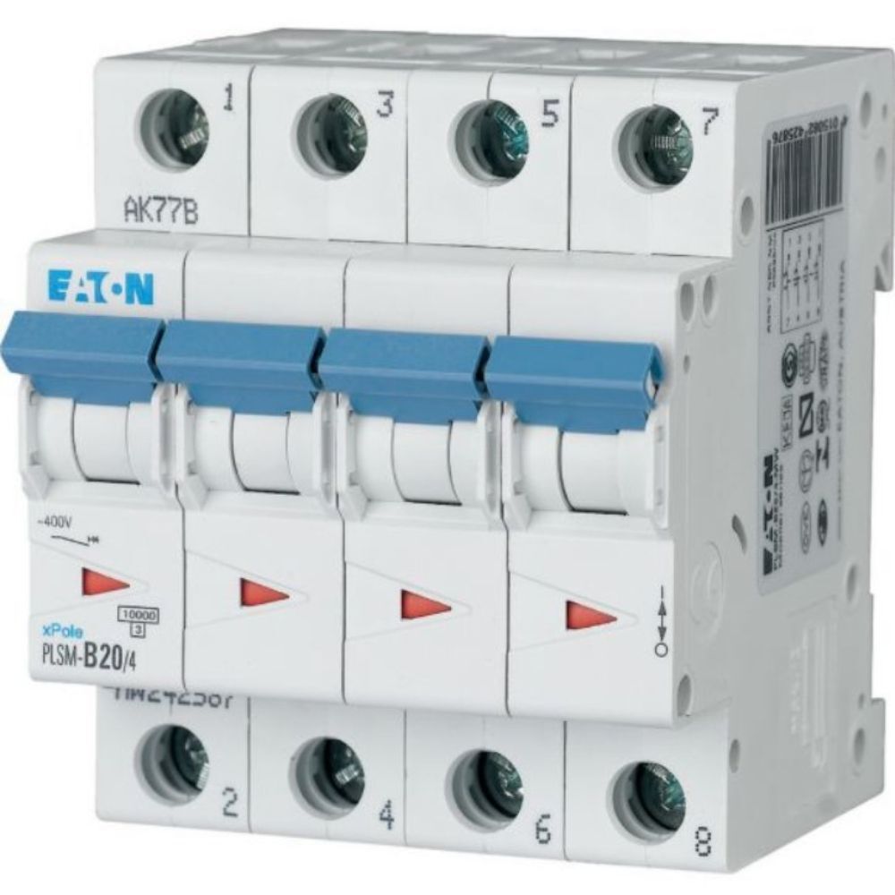 EATON PLSM-C20-4 OTOMATİK SİGORTA 4X20A 10KA C-EATON