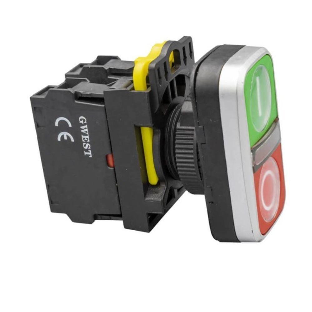 GWEST A5-11RD-24 1NO+1NC LED IŞIKLI İKİZ BUTON