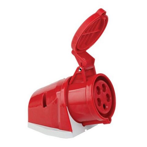 METE ENERJİ 5X32A. IP44 DUVAR PRİZİ EĞİK GÖVDELİ T112002
