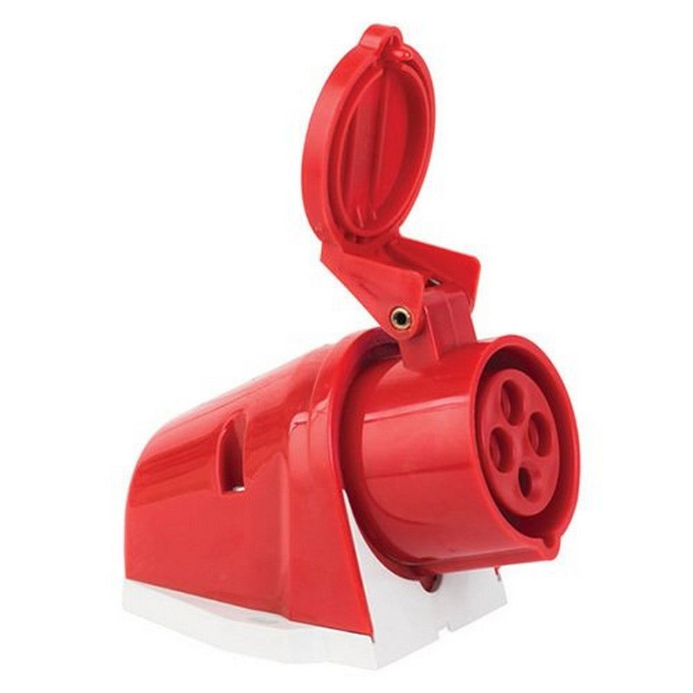 METE ENERJİ 4X16A. IP44 DUVAR PRİZİ EĞİK GÖVDELİ VİDALI BAĞLAN T11905V