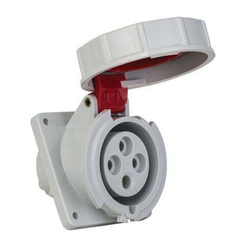 METE ENERJİ 4X32A. IP67 MAKİNE PRİZİ EĞİK VİDALI BAĞLANTI T120141V