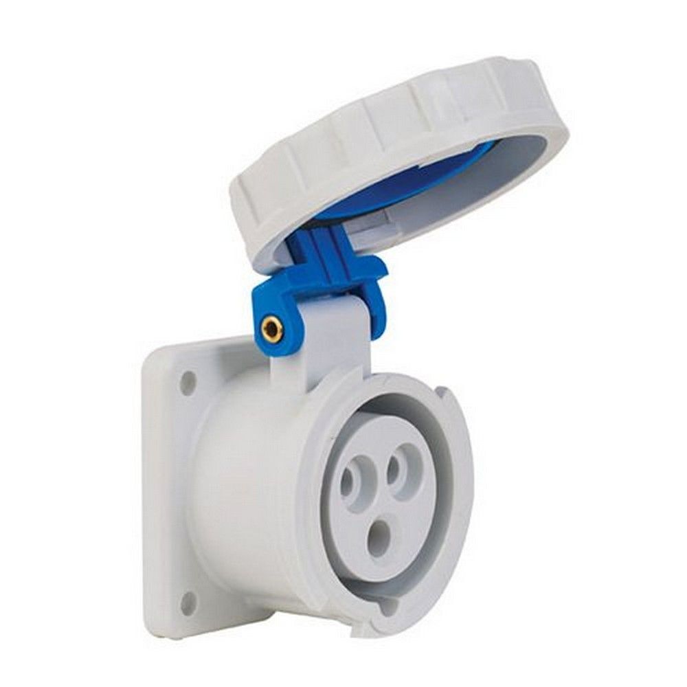 METE ENERJİ 3X16A. IP67 MAKİNE PRİZİ DÜZ VİDALI BAĞLANTI T13720V