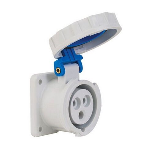 METE ENERJİ 3X16A. IP67 MAKİNE PRİZİ DÜZ VİDALI BAĞLANTI T13720V