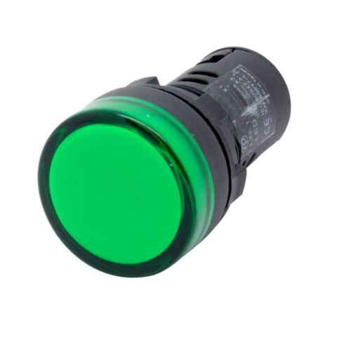 GWEST 22-24V-Y 24V 22MM YEŞİL LEDLİ SİNYAL LAMBASI
