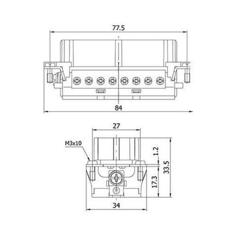METE ENERJİ 32X16A. ÇOKLU PRİZ ÇEKİRDEK MONTAJLI 29026
