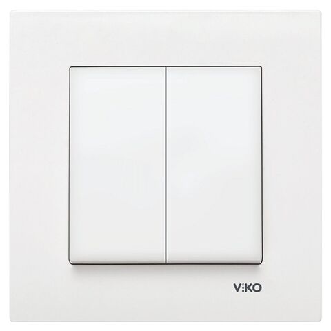VİKO KARRE ANAHTAR KOMÜTATOR BEYAZ (ÇERÇEVE HARİÇ) 90967002