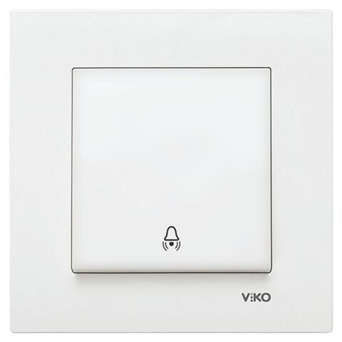VİKO KARRE ZİL ANAHTARI BEYAZ (ÇERÇEVE HARİÇ) 90967006