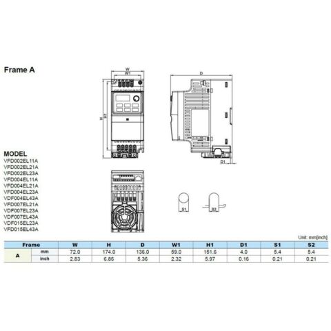 DELTA 400W EL SERİSİ 220VAC-DELTA
