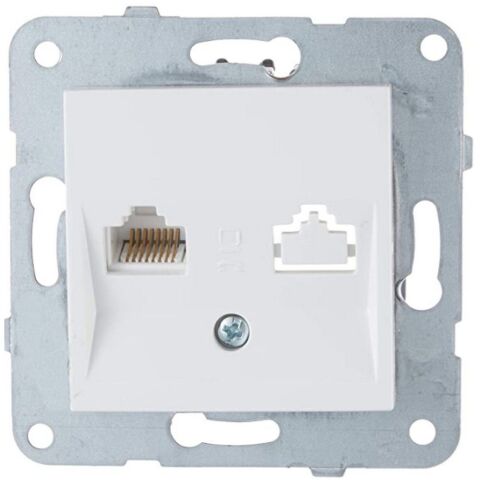 VİKO K-M BEYAZ TEKLİ DATA CAT6 MEK+D-K 90967078