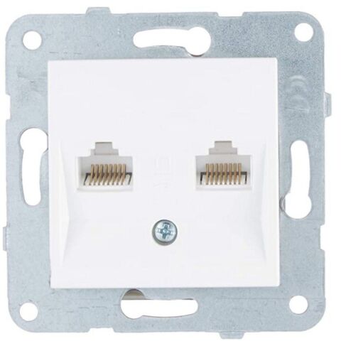 VİKO K-M BEYAZ İKİLİ DATA CAT6 MEK+D-K 90967079