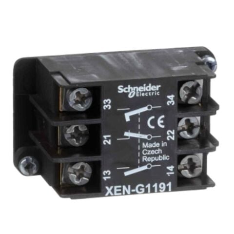 SCHNEIDER VİNÇ KUMANDA KUTULARI İÇİN 2 KADEMELİ KONTAK BLOĞU ( NO+NK) NO 3389110645705