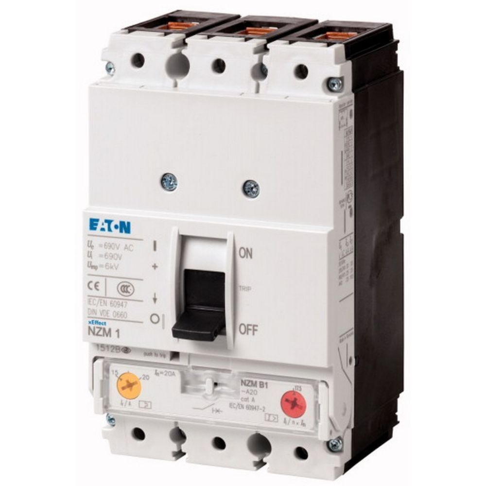 EATON NZMN1-A80 KOMPAKT ŞALTER (AYARLANABİLİR TERMİK-MANYETİK KORUMALI) 3X80A 50KA