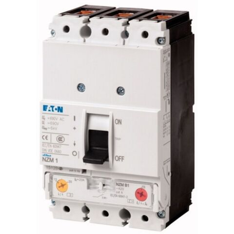 EATON NZMN1-A80 KOMPAKT ŞALTER (AYARLANABİLİR TERMİK-MANYETİK KORUMALI) 3X80A 50KA