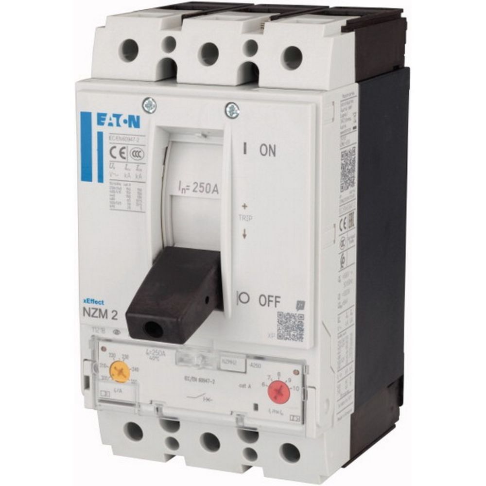 EATON NZMH2-A250 KOMPAKT ŞALTER (AYARLANABİLİR TERMİK-MANYETİK KORUMALI) 3X250A 150KA