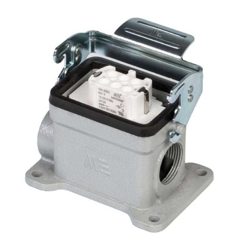 METE ENERJİ 6X16A. ÇOKLU DUVAR PRİZİ ÇİFT GİRİŞLİ METAL MANDAL - 403098S