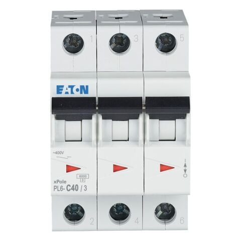 EATON 286605 MİNYATÜR DEVRE KESİCİ - 6KA - C EĞRİSİ - 3X40A