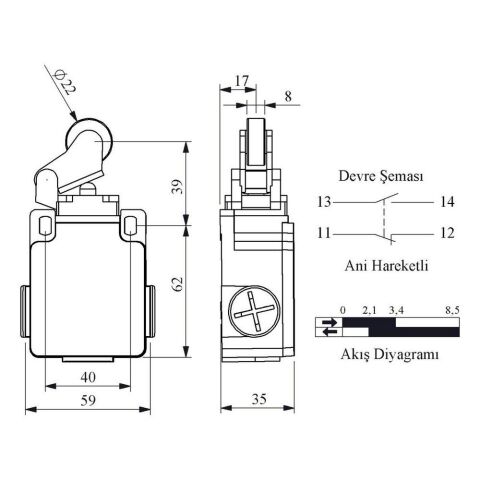 EMAS L2K13MIM211 ACISAL HARK.22 MM METAL MAK. KOL