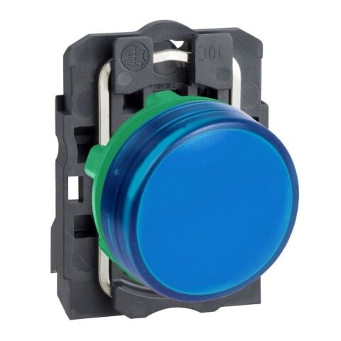 SCHNEIDER ENTEGRE LED'Lİ MAVİ EKSİKSİZ PİLOT IŞIĞI 230...240V ÇAP 22 DÜZ LENS 3389110136937