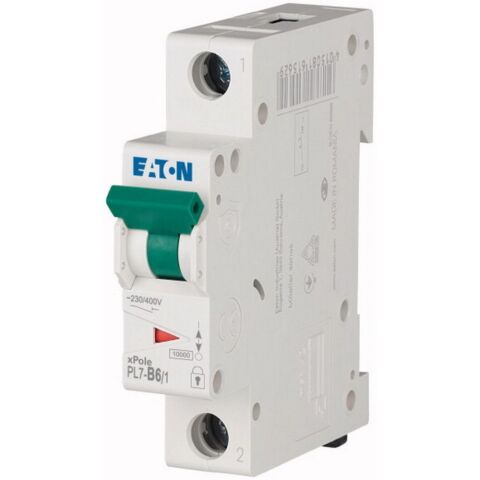 EATON PL7-B6/1 MİNYATÜR DEVRE KESİCİ - 10KA - B EĞRİSİ - 1X6A