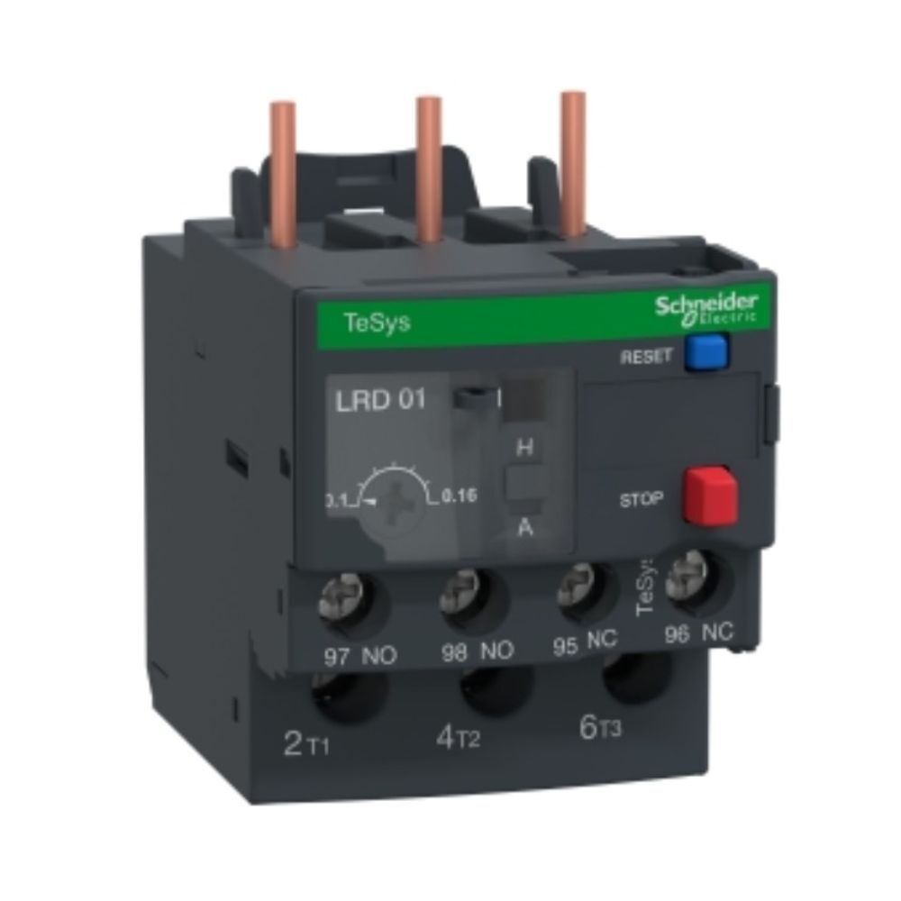 SCHNEIDER LRD01 TESYS D TERMAL AŞIRI YÜK RÖLELERİ 0,1...0,16 A SINIF 10A 3389110346718