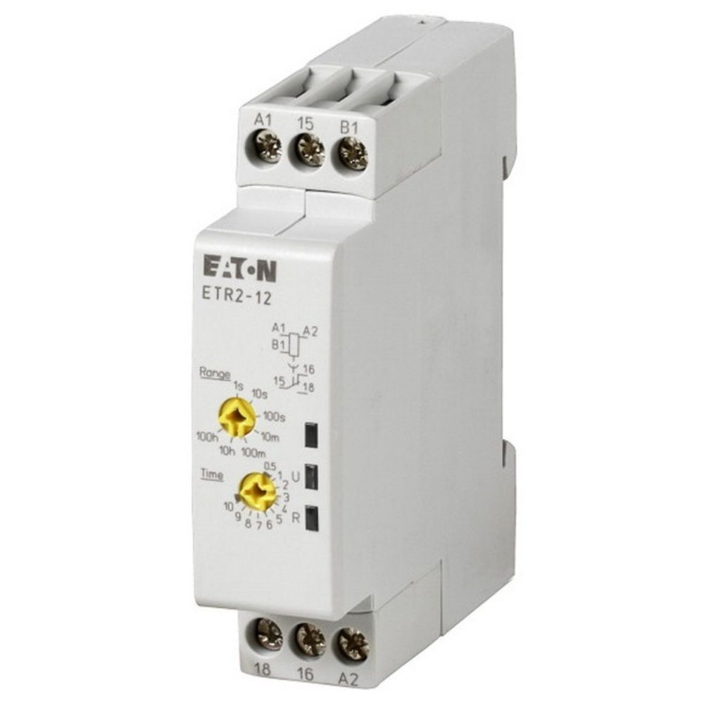 EATON ETR2-12 ELEKTRONİK ZAMAN RÖLESİ (17,5MM) - DÜŞMEDE GECİKME